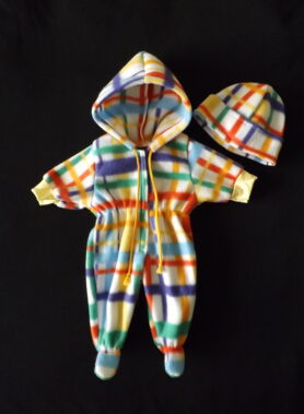 Ruuduline kombe + müts