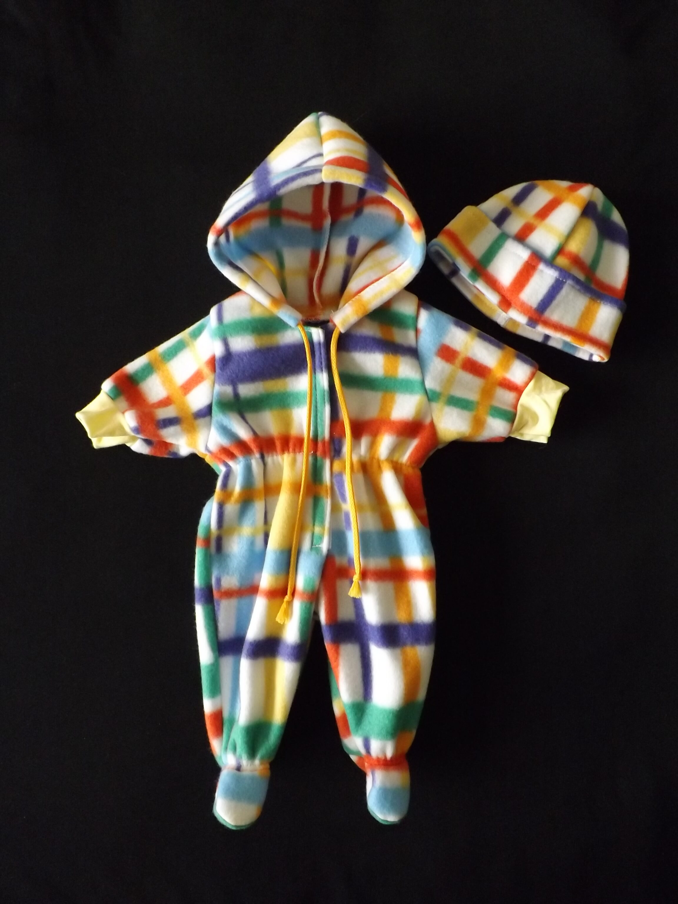 Ruuduline kombe + müts