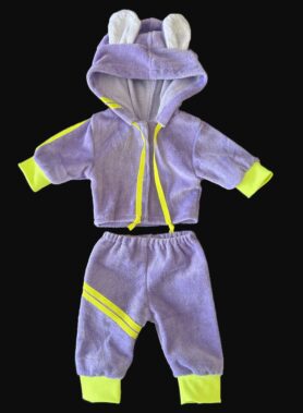 Lillad dressid neoonkollase triibuga