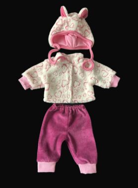 Jakk + püksid + kõrvadega müts