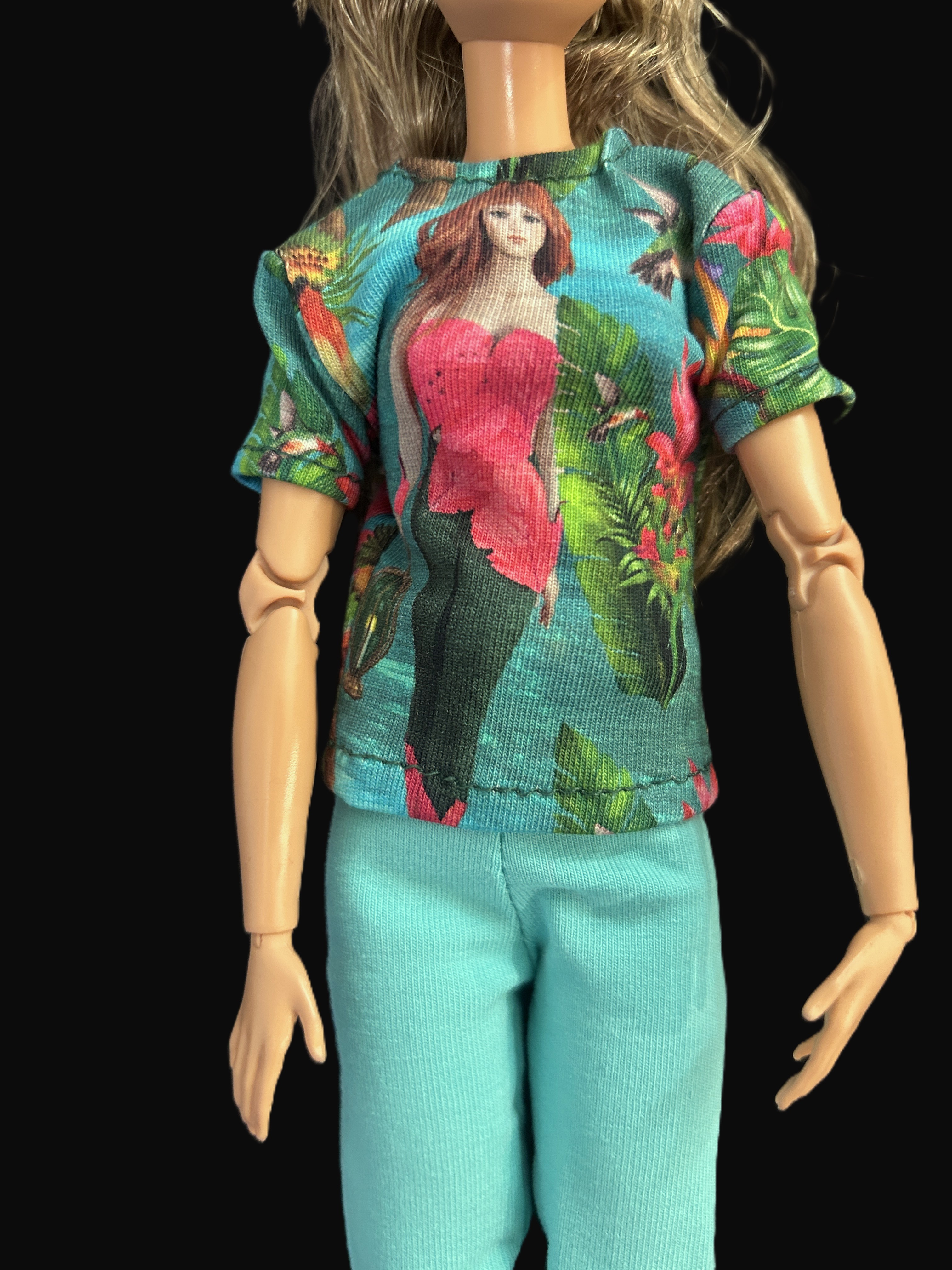 Tüdrukuga särk + rohelised retuusid - Image 2