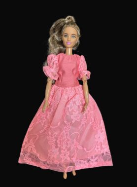 Oranžikasroosa pitsist ballikleit