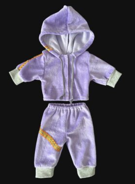 Lillad sametdressid oranži triibuga